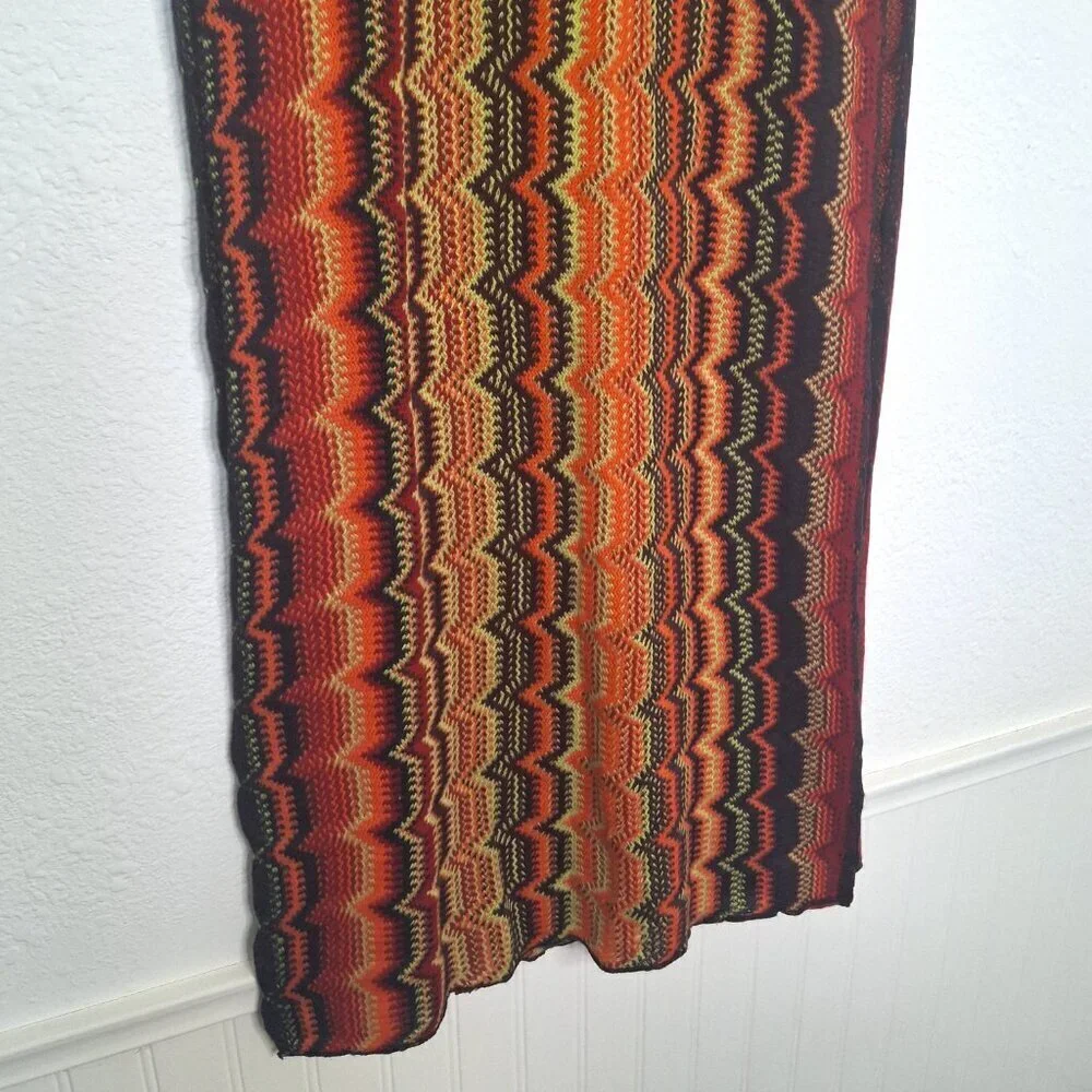 Cotton On Boho Multicolor Scarf 70 X 22 Colorful Festival Western Indie